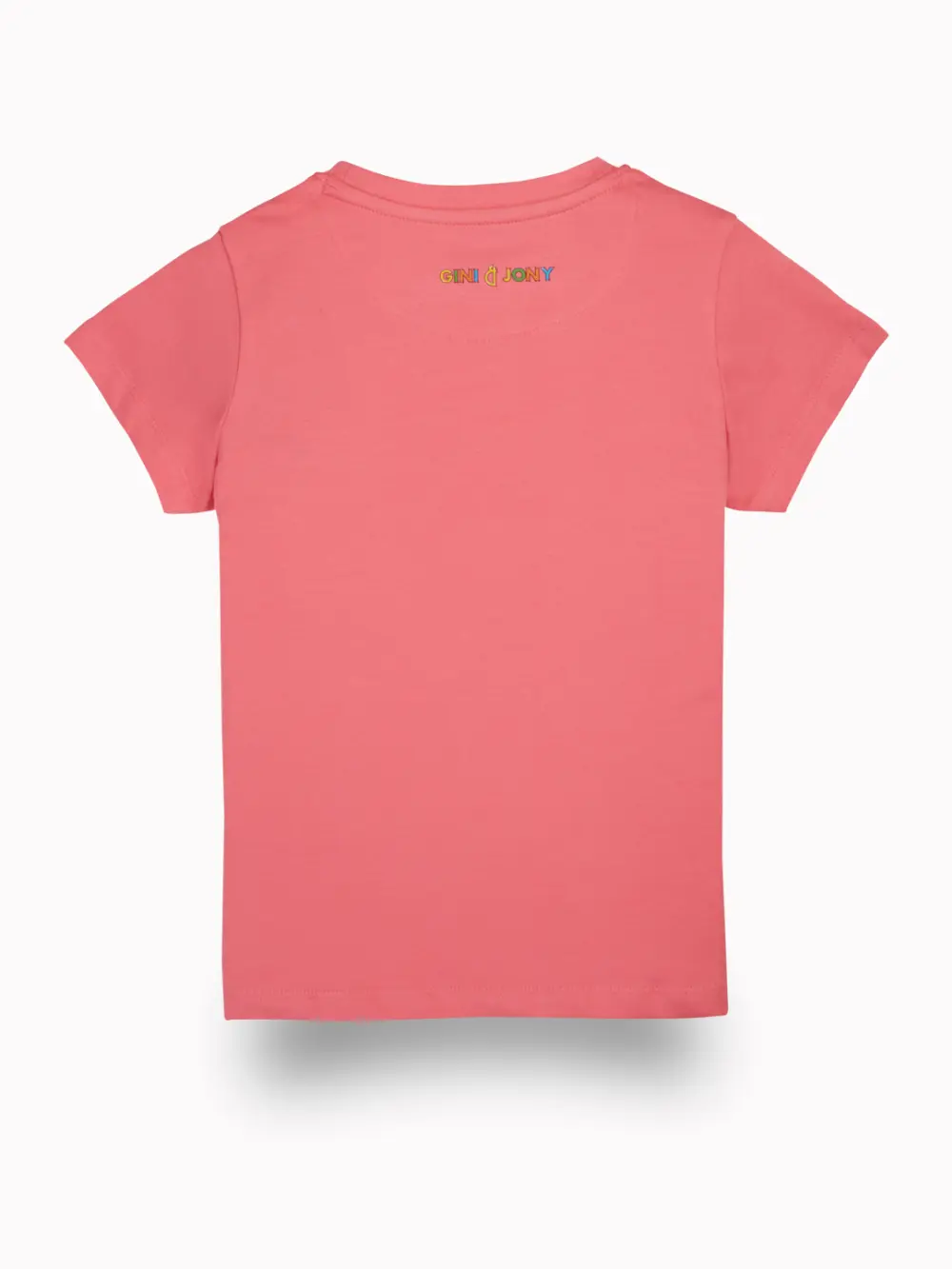 Gini And Jony Girls Cotton Round Neck Half Sleeves Knits Top