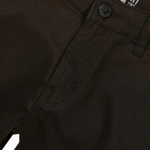 Gini And Jony Boys Olive Solid Cotton Fixed Waist Bermuda