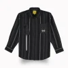 Gini And Jony Boys Black Stripes Cotton Shirt Full Sleeves