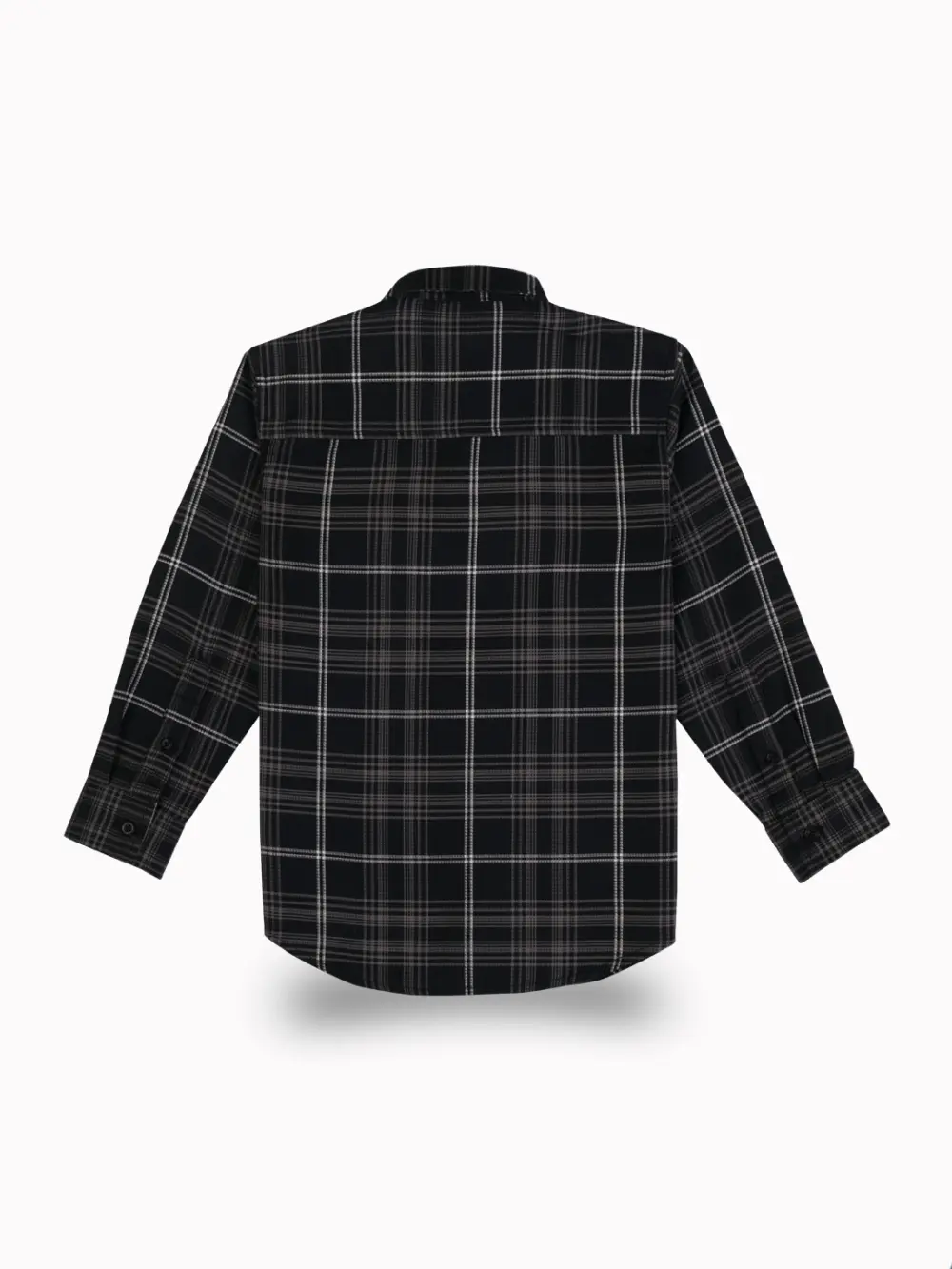 Gini And Jony Boys Black Checks Cotton Shirt Full Sleeves