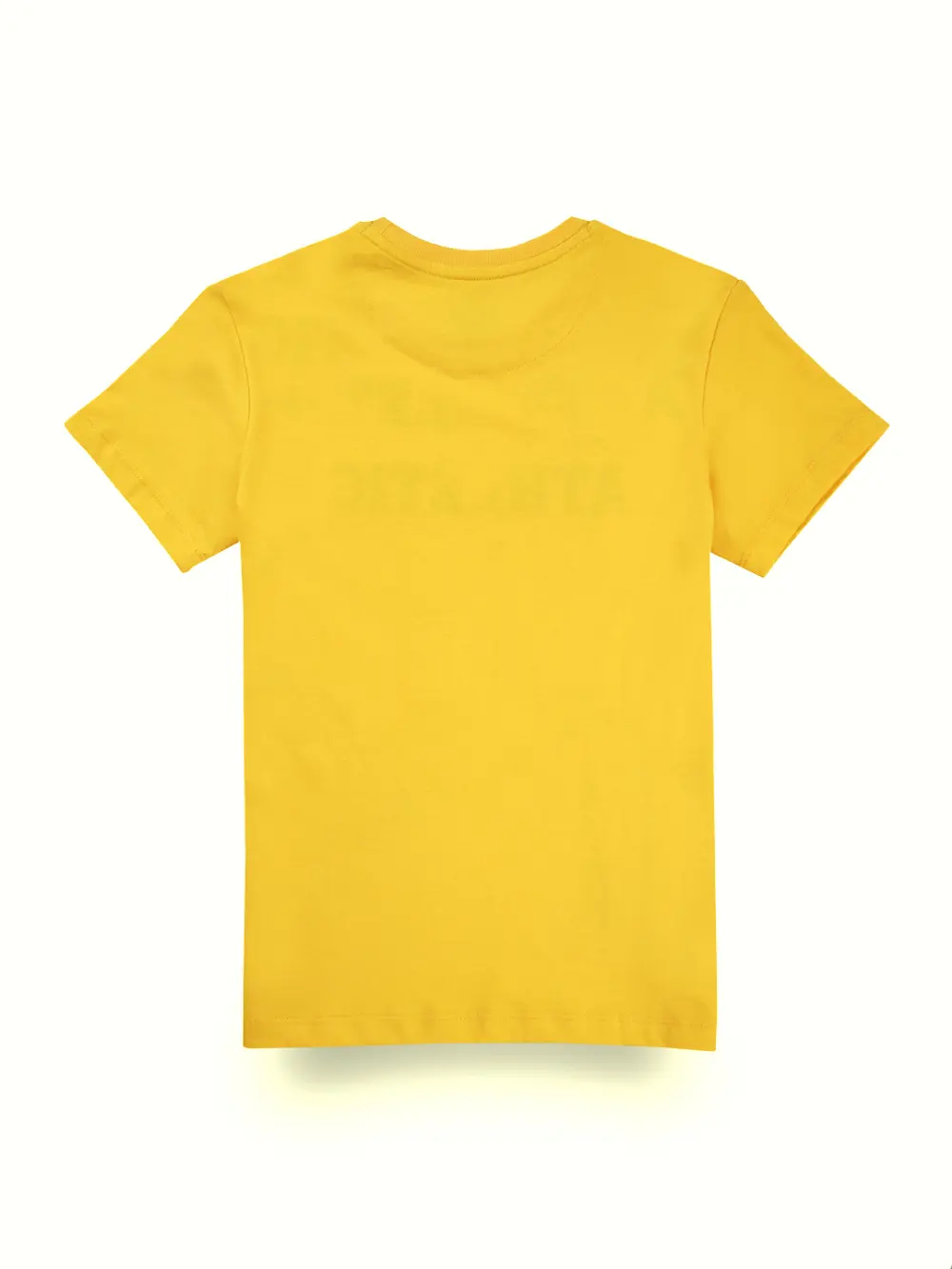 Gini And Jony Boys Yellow Graphic Print Cotton T-Shirt Half Sleeves