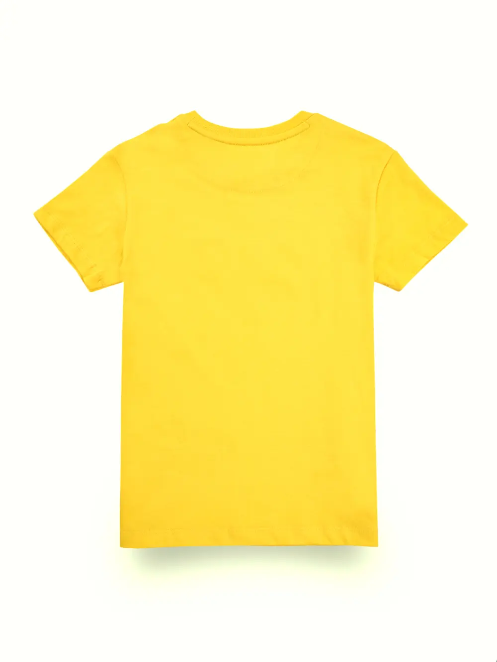 Gini And Jony Boys Yellow Graphic Print Cotton T-Shirt Half Sleeves