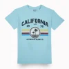 Gini And Jony Boys Light Blue Graphic Print Cotton T-Shirt Half Sleeves