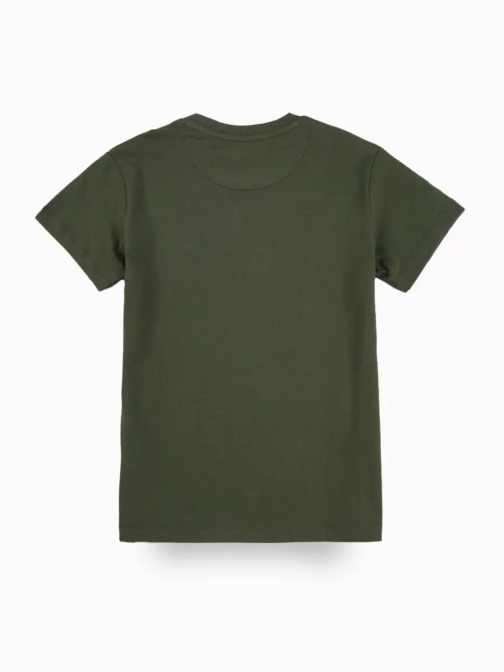 Gini And Jony Boys Green Typographic Print Cotton T-Shirt Half Sleeves
