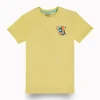 Gini And Jony Boys Yellow Graphic Print Cotton T-Shirt Half Sleeves