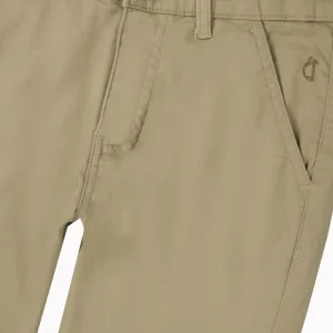 Gini And Jony Boys Khaki Solid Cotton Trouser Fixed Waist