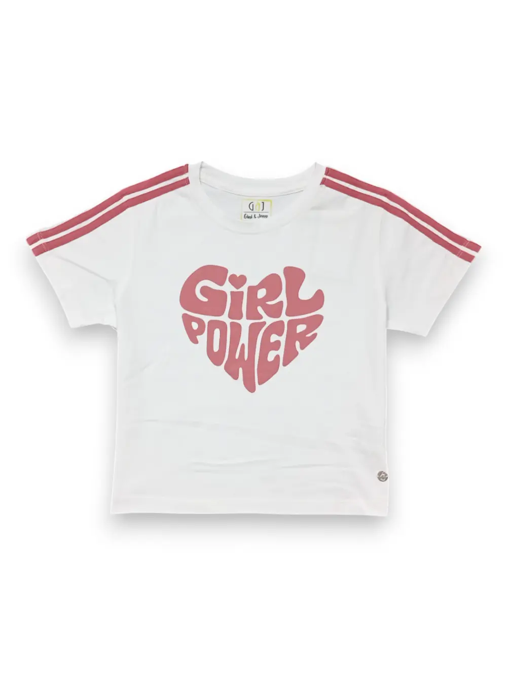 Gini And Jony Girls Light Pink Color Block Cotton Co Ordinate 9-10 Years
