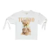 Gini And Jony Girls White Graphic Print Cotton Knits Top Half Sleeves 9-10 Years