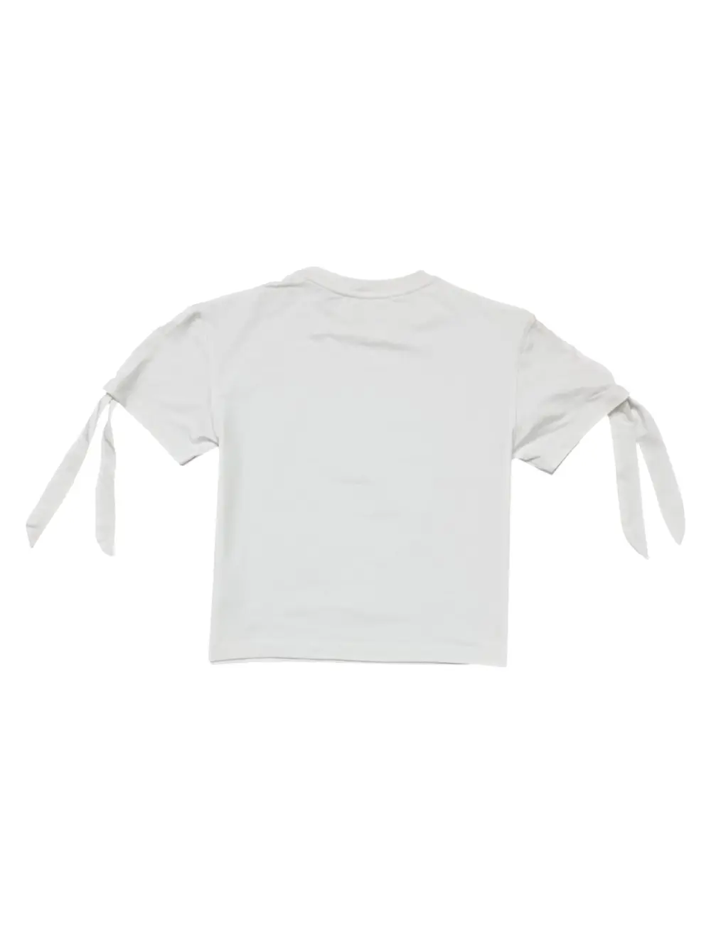 Gini And Jony Girls White Graphic Print Cotton Knits Top Half Sleeves 9-10 Years