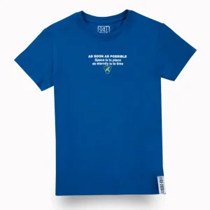 Gini And Jony Boys Blue Graphic Print Cotton T-Shirt Half Sleeves