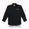 Gini And Jony Boys Black Typographic Print Cotton Shirt Full Sleeves