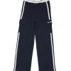 Gini And Jony Girls Black Color Block Cotton Track Pant Elasticated