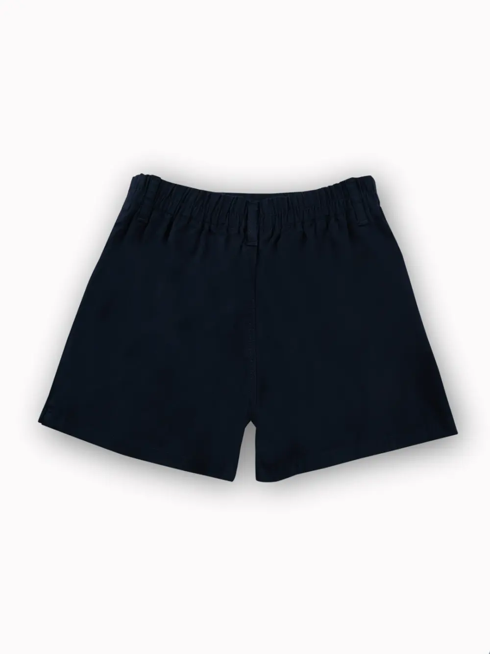Gini And Jony Girls Navy Blue Solid Cotton Skort Elasticated