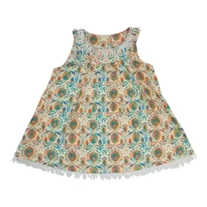 Gini And Jony Girls Multi Color Floral Print Cotton Co Ordinate 9-10 Years
