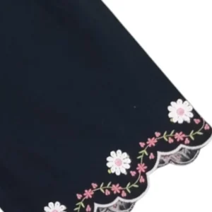 Gini And Jony Girls Navy Embroidery Cotton Culottes Elasticated