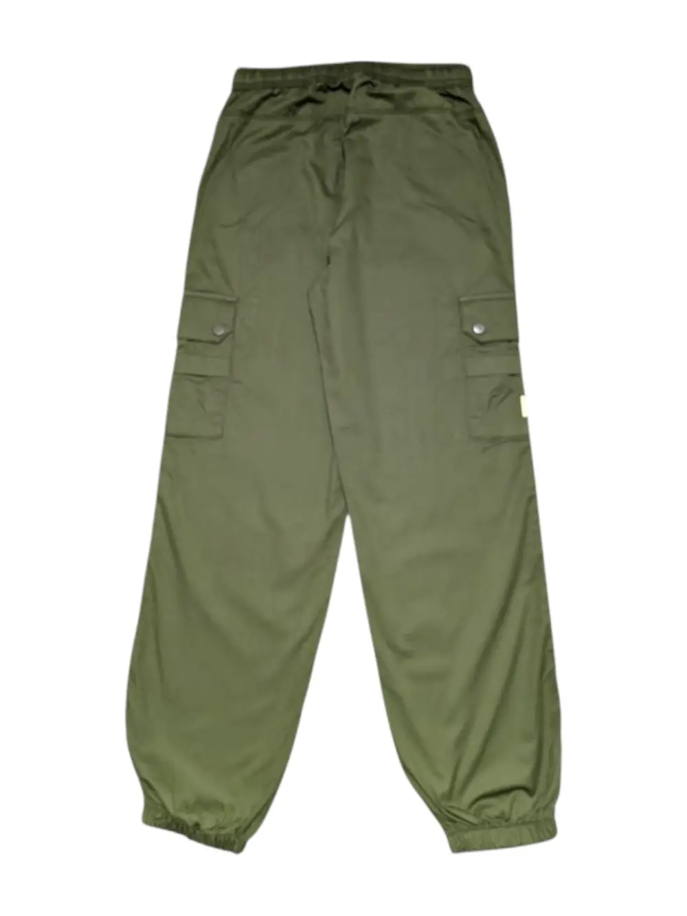 Gini And Jony Boys Olive Solid Cotton Trouser Elasticated