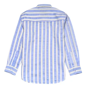 Gini And Jony Boys Blue Stripes Cotton Shirt Full Sleeves
