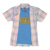 Gini And Jony Boys Pink Checks Cotton Shirt Half Sleeves
