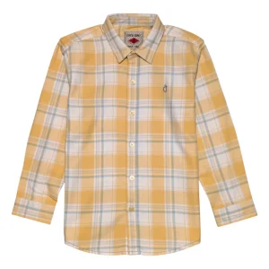 Gini And Jony Boys Yellow Checks Cotton Shirt Full Sleeves