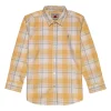 Gini And Jony Boys Yellow Checks Cotton Shirt Full Sleeves