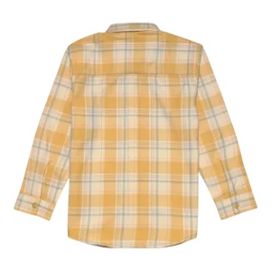 Gini And Jony Boys Yellow Checks Cotton Shirt Full Sleeves