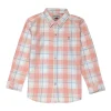 Gini And Jony Boys Pink Checks Cotton Shirt Full Sleeves