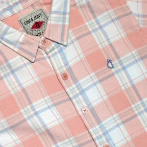 Gini And Jony Boys Pink Checks Cotton Shirt Full Sleeves