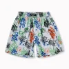 Gini And Jony Boys White Graffiti Print Cotton Boxer Shorts Elasticated