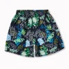 Gini And Jony Boys Blue Graffiti Print Cotton Boxer Shorts Elasticated