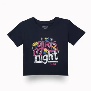 Gini And Jony Girls Multi Color Graphic Print Cotton Knits Top Pack Of 3 Half Sleeves 9-10 Years