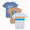 Gini And Jony Boys Multicolor Graphic Print Cotton T-Shirt Pack Of-3 Half Sleeves