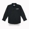 Gini And Jony Boys Black Solid Cotton Shirt Full Sleeves