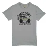 Gini And Jony Boys Grey Graphic Print Cotton T-Shirt Half Sleeves