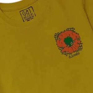 Gini And Jony Boys Yellow Graphic Print Cotton T-Shirt Half Sleeves