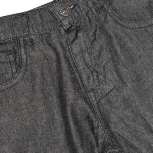 Gini And Jony Boys Black Washed Denim Bermuda Fixed Waist