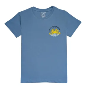 Gini And Jony Boys Blue Graphic Print Cotton T-Shirt Half Sleeves