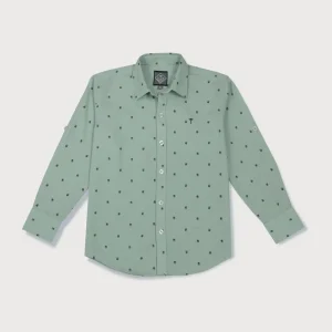 Gini And Jony Boys Solid Cotton Shirt