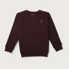 Boys Blue Cotton Printed Sweatshirt