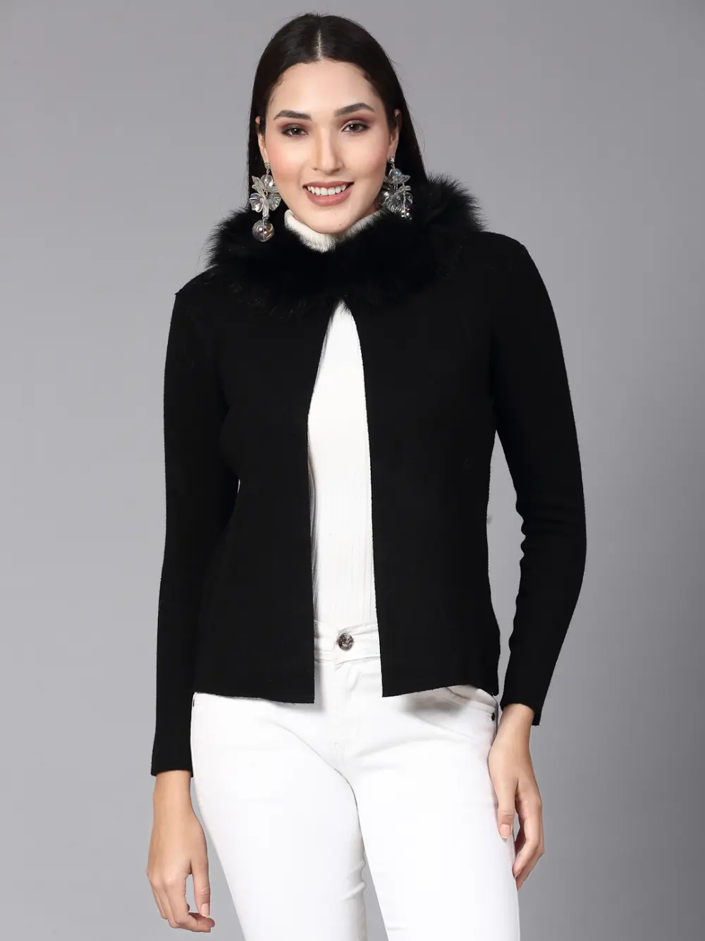 Open Front Longline Shrug