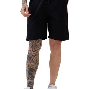 Status Quo Men'S Solid Basic Regular Fit Drawstring Shorts