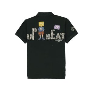 Status Quo Boys Floral Print Polo Collar Half Sleeves Regular Fit Tshirt
