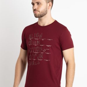 Mens Printed Round Neck T-Shirt