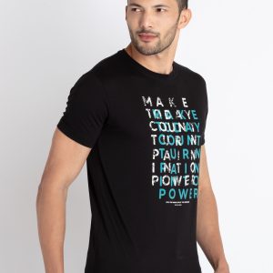 Mens Printed Round Neck T-Shirt