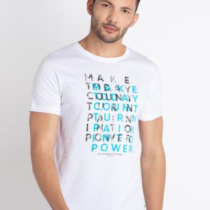 Mens Printed Round Neck T-Shirt