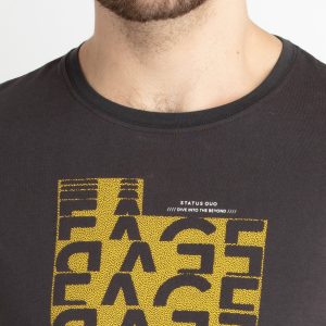 Mens Printed Round Neck T-Shirt