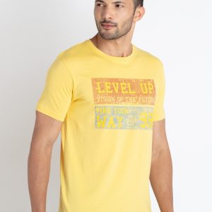 Mens Printed Round Neck T-Shirt