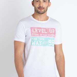 Mens Printed Round Neck T-Shirt
