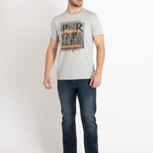 Mens Printed Round Neck T-Shirt
