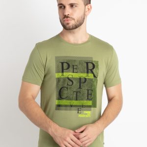 Mens Printed Round Neck T-Shirt
