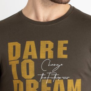 Mens Printed Round Neck T-Shirt